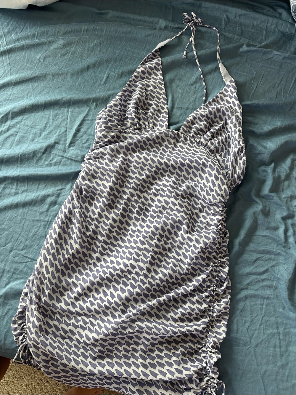 Tobi Mini patterned halter dress, large, excellent condition